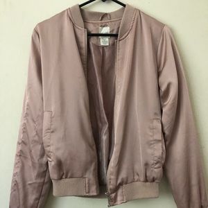 Rose Gold Bomber Jacket